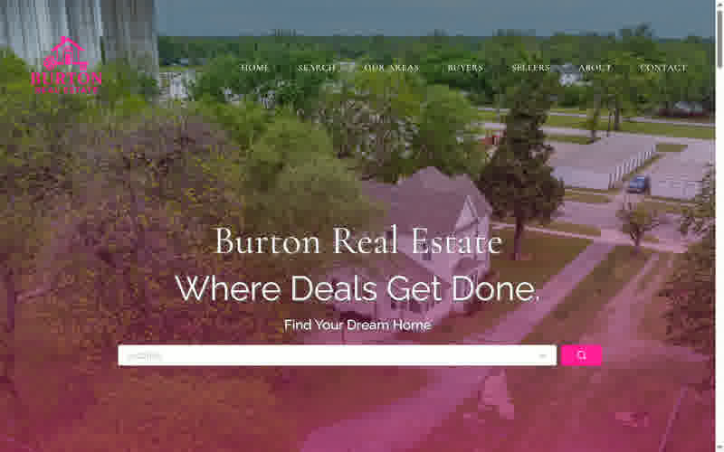 Burton Real Estate website with Dream Neighborhood